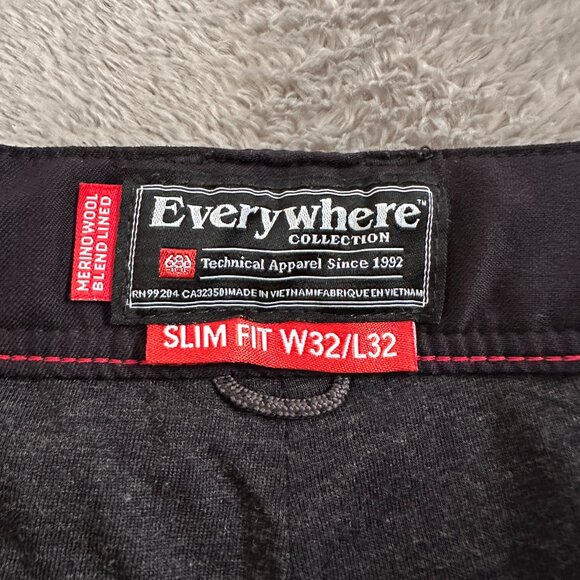 686 Everywhere Pants Slim Fit 32x32 Tactical Lined Outdoor - Picture 3 of 7